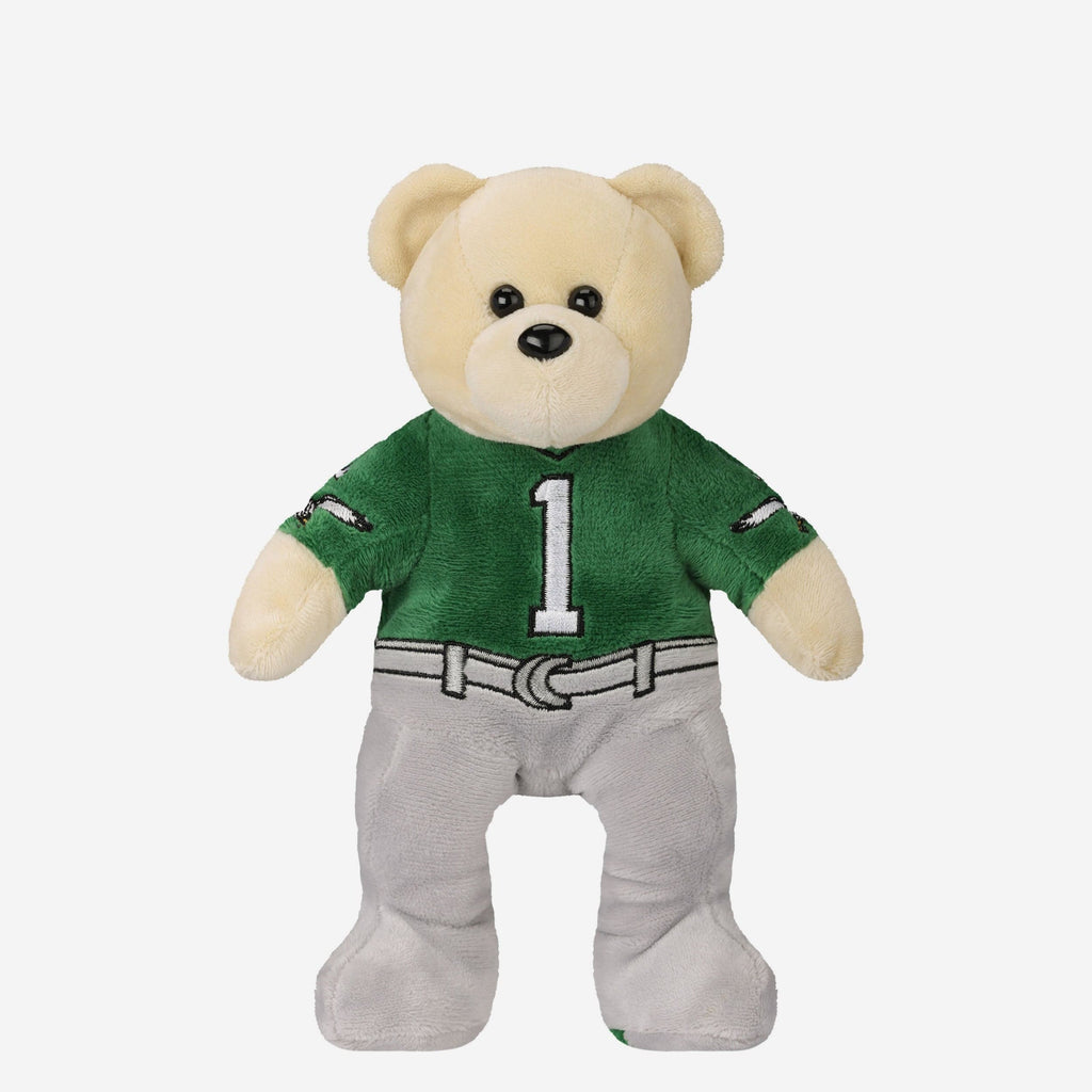 Jalen Hurts Philadelphia Eagles Retro Kelly Green Uniform Team Beans Embroidered Player Bear FOCO - FOCO.com