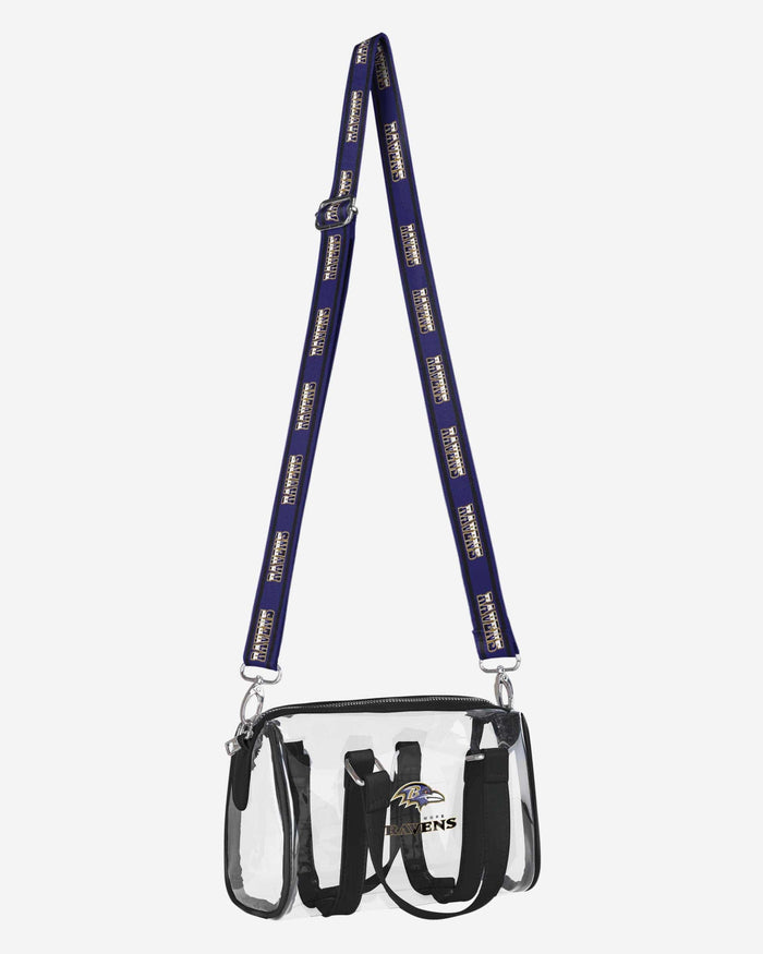 Baltimore Ravens Clear Barrel Bag FOCO - FOCO.com