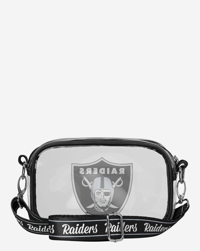 Las Vegas Raiders Team Stripe Clear Crossbody Bag FOCO - FOCO.com