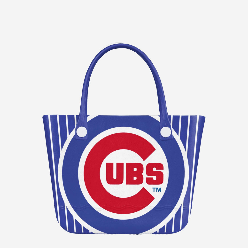 Chicago Cubs Pinstripe Tailgate Tote Bag FOCO - FOCO.com
