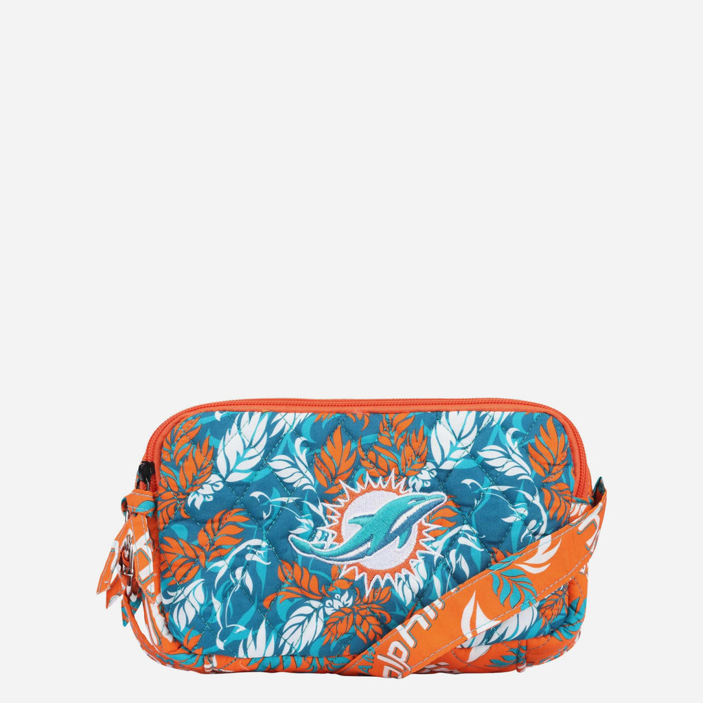 Miami Dolphins Quilted Crossbody Bag FOCO - FOCO.com