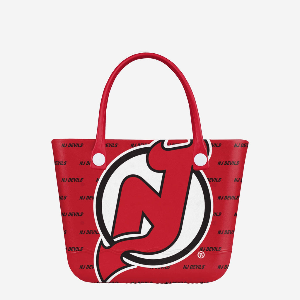 New Jersey Devils Big Logo Mini Print Tailgate Tote Bag FOCO - FOCO.com
