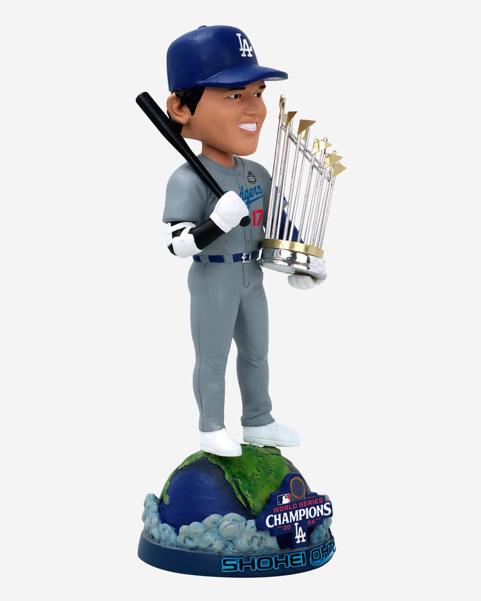 Shohei Ohtani Los Angeles Dodgers 2024 World Series Champions On Top of the World Bobblehead FOCO - FOCO.com