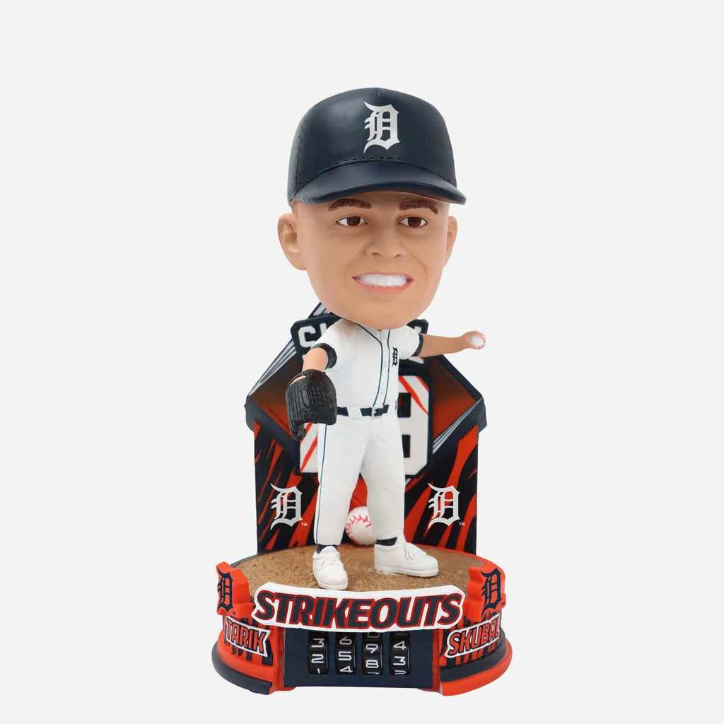 Tarik Skubal Detroit Tigers Strikeout Counter Medium Bighead Bobblehead FOCO - FOCO.com