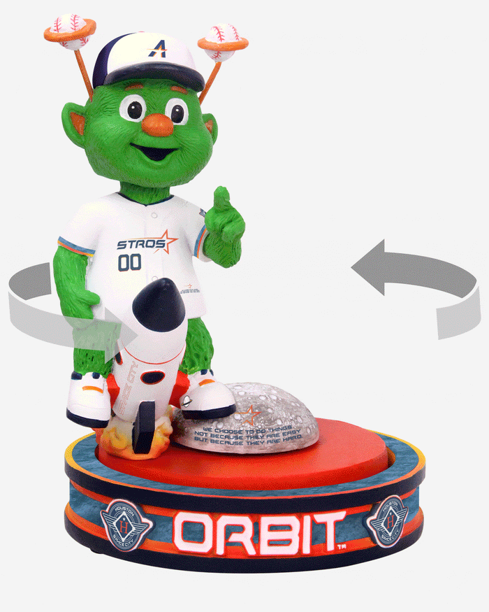 Orbit Houston Astros 2025 City Connect Lunar Launch Mascot Spinner Bobblehead FOCO - FOCO.com