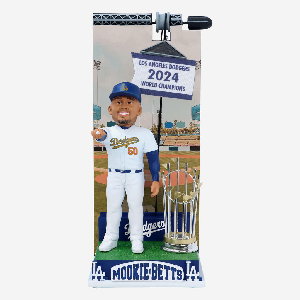 Mookie Betts Los Angeles Dodgers 2024 Banner Raising Bobblehead FOCO - FOCO.com