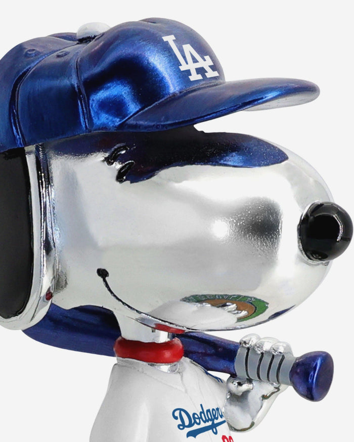 Los Angeles Dodgers Snoopy Peanuts Electroplated Bighead Bobblehead FOCO - FOCO.com