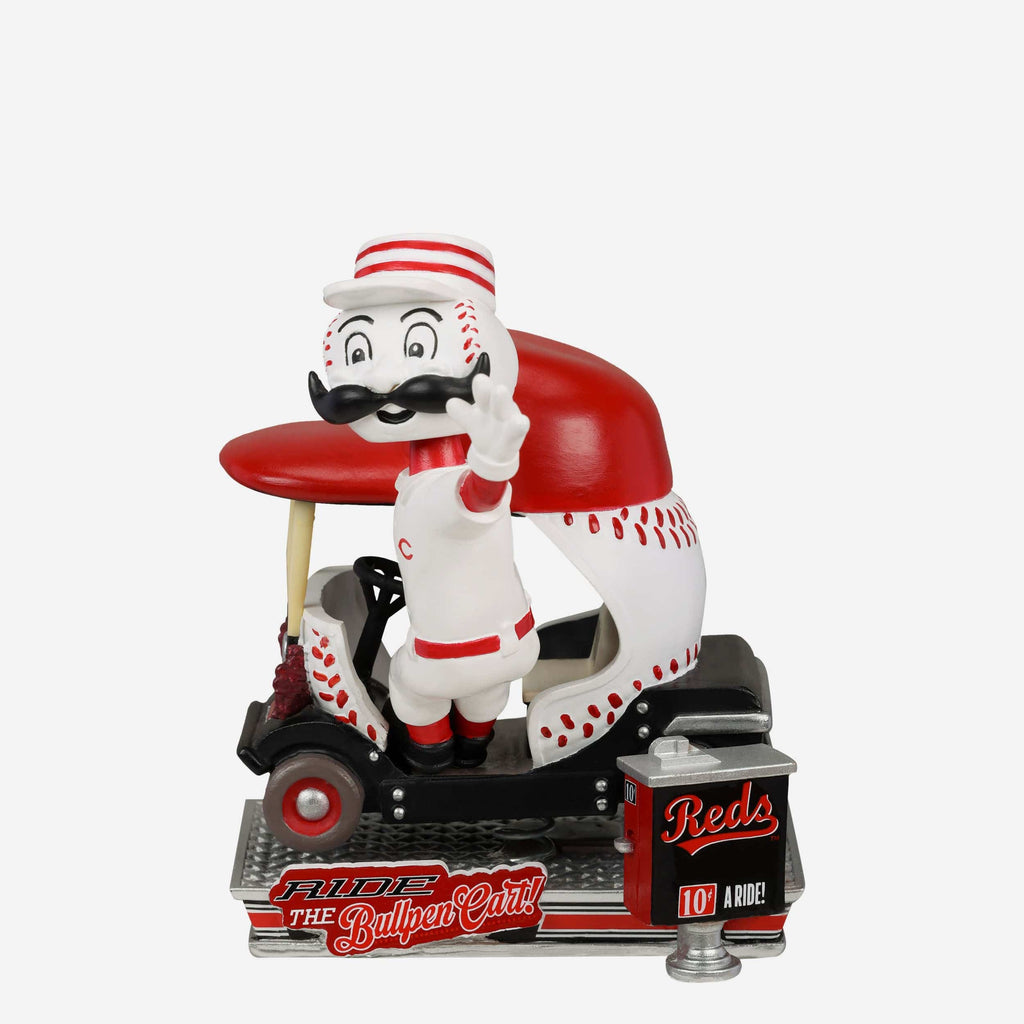 Mr Redlegs Cincinnati Reds Bullpen Cart Mascot Bobblehead FOCO - FOCO.com
