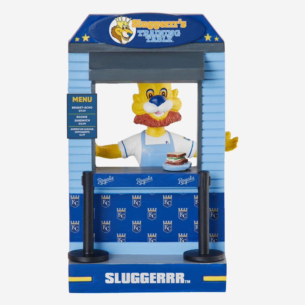 Sluggerrr Kansas City Royals 2024 Opening Day Mascot Bobblehead FOCO - FOCO.com