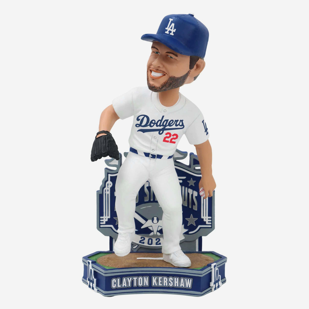 Clayton Kershaw Los Angeles Dodgers 3,000 Career Strikeouts Milestone Bobblehead FOCO - FOCO.com