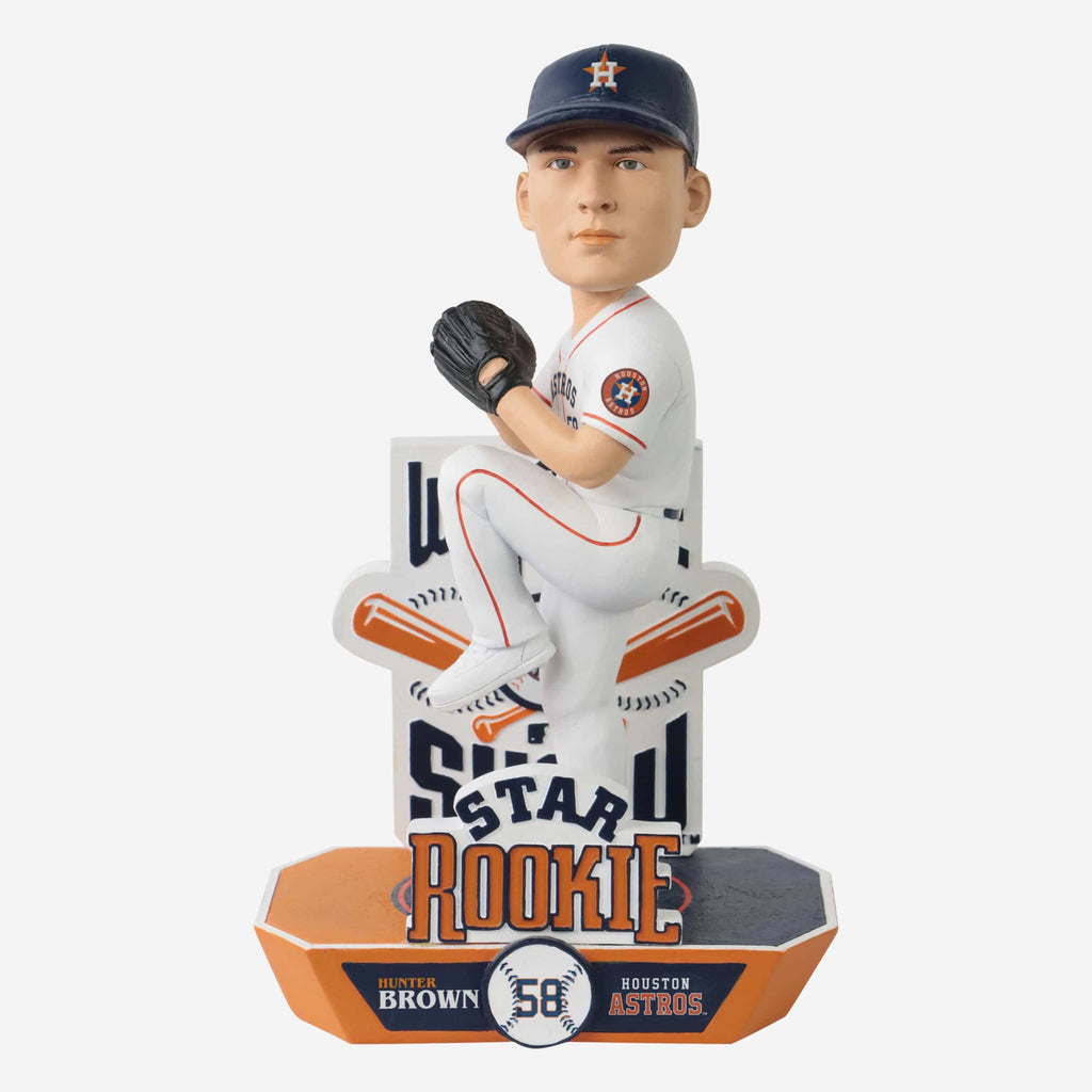 Hunter Brown Houston Astros Star Rookie Bobblehead Officially Licensed by MLB