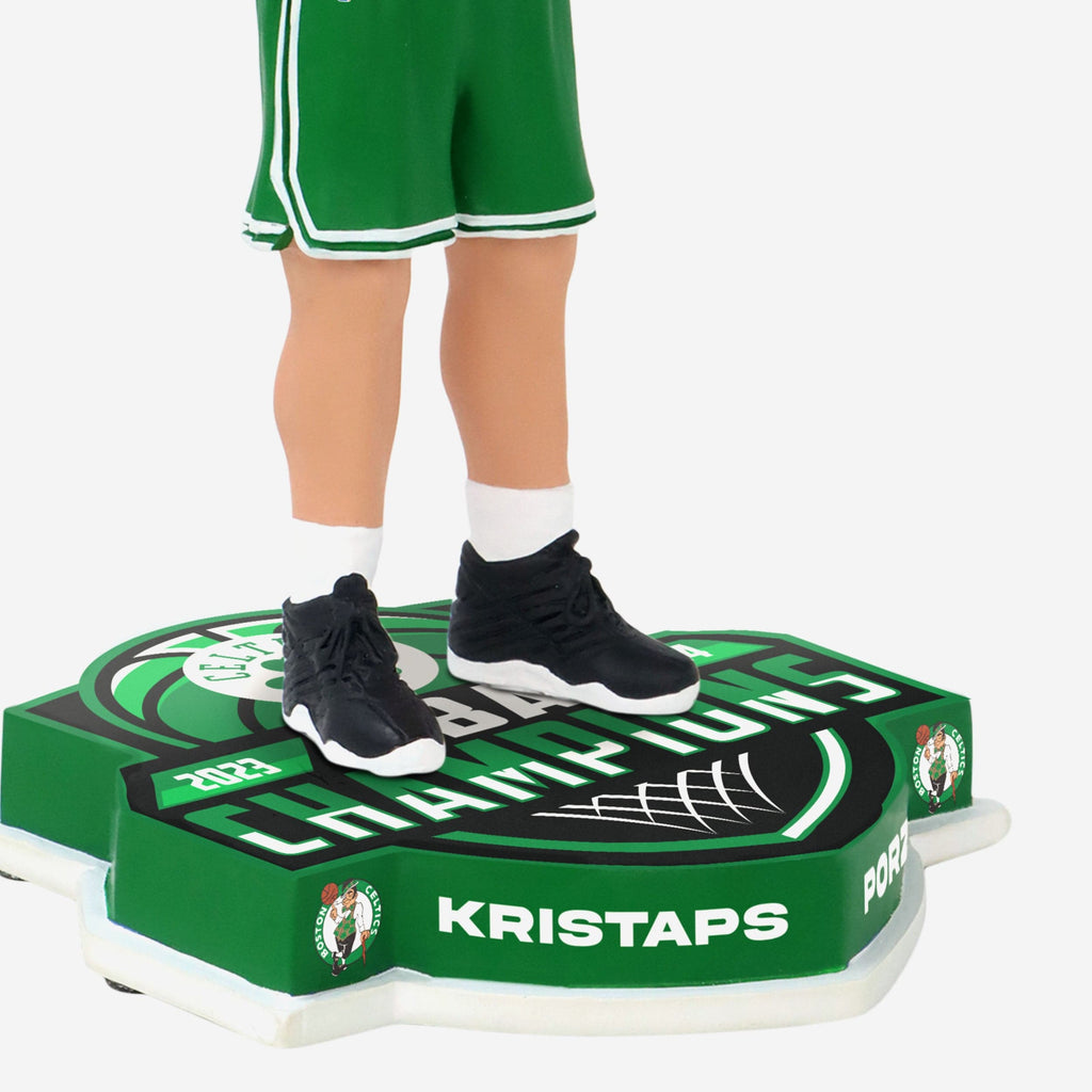 Kristaps Porzingis Boston Celtics 2024 Nba Champions Trophy Hoist Bobb Foco