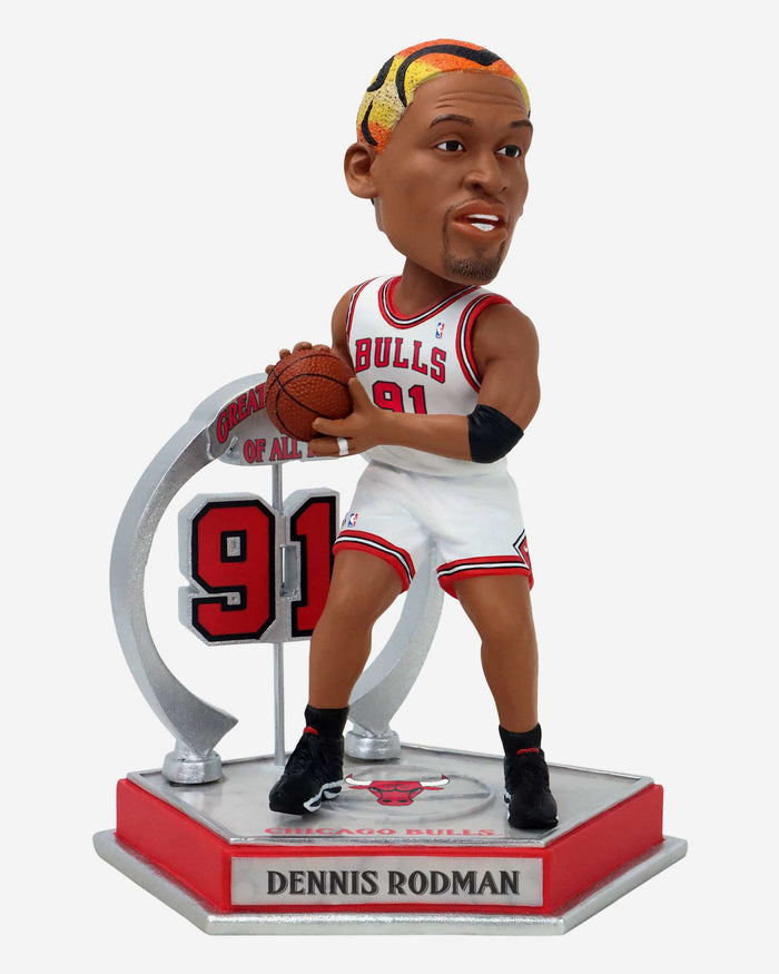 Dennis Rodman Chicago Bulls Legendary Number 91 Bobblehead FOCO - FOCO.com