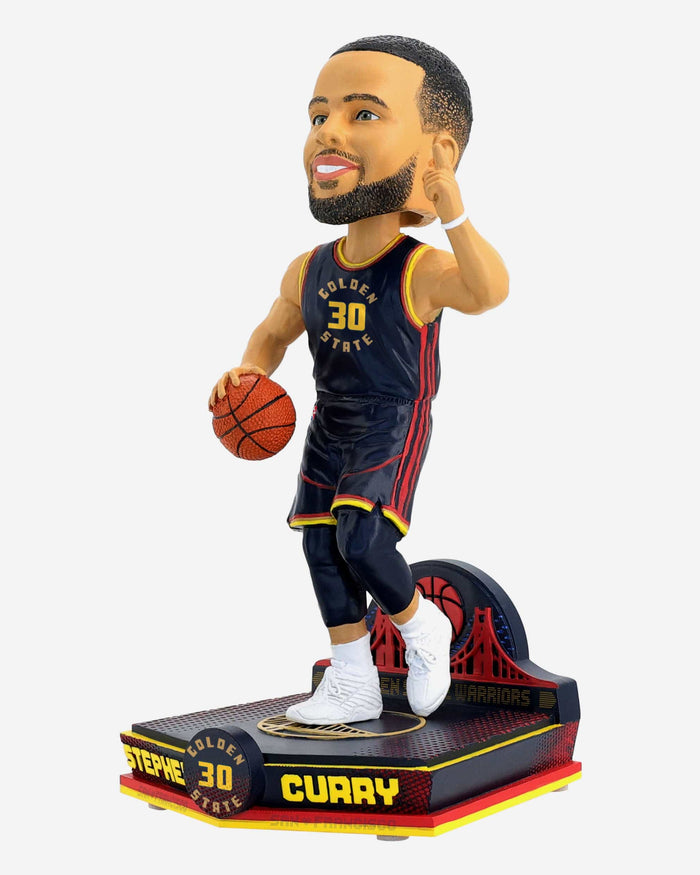 Steph Curry Golden State Warriors 2025 City Jersey Bobblehead FOCO - FOCO.com