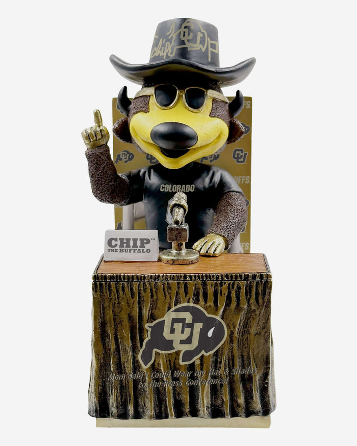 Chip The Buffalo Colorado Buffaloes Sunglass Saturday Mascot Variant Bobblehead FOCO - FOCO.com
