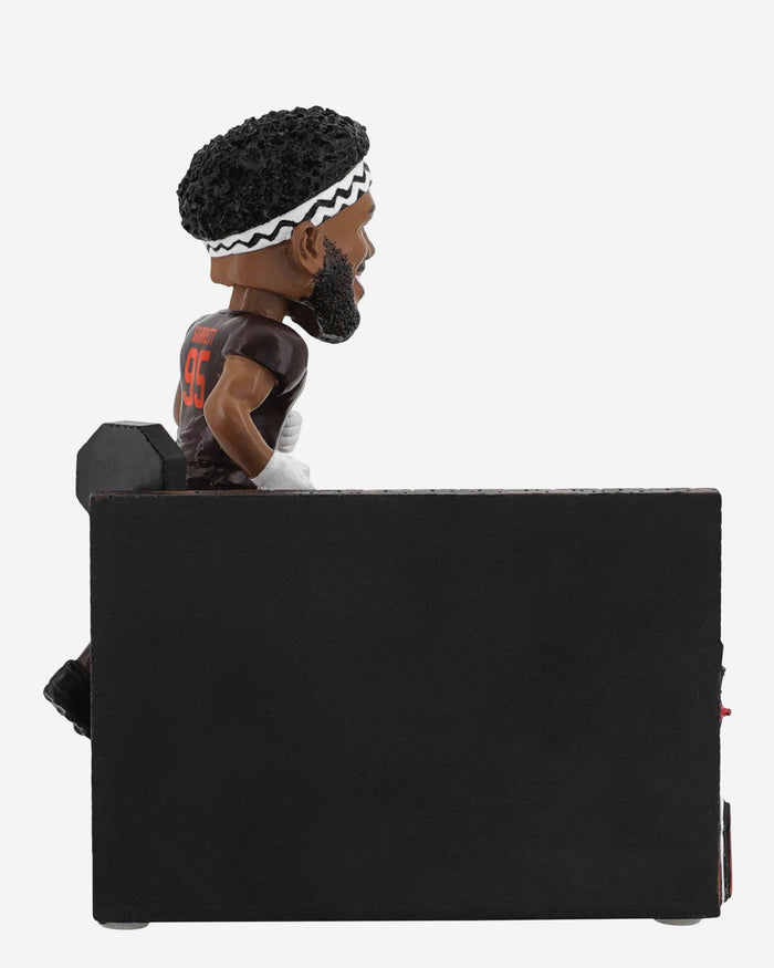 Myles Garrett Cleveland Browns Alpha Dog Alternate Uniform Bobblehead FOCO - FOCO.com