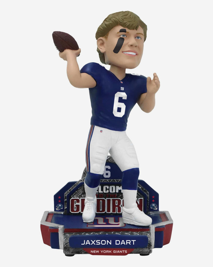 Jaxson Dart New York Giants 2025 Rookie Series Bobblehead FOCO - FOCO.com