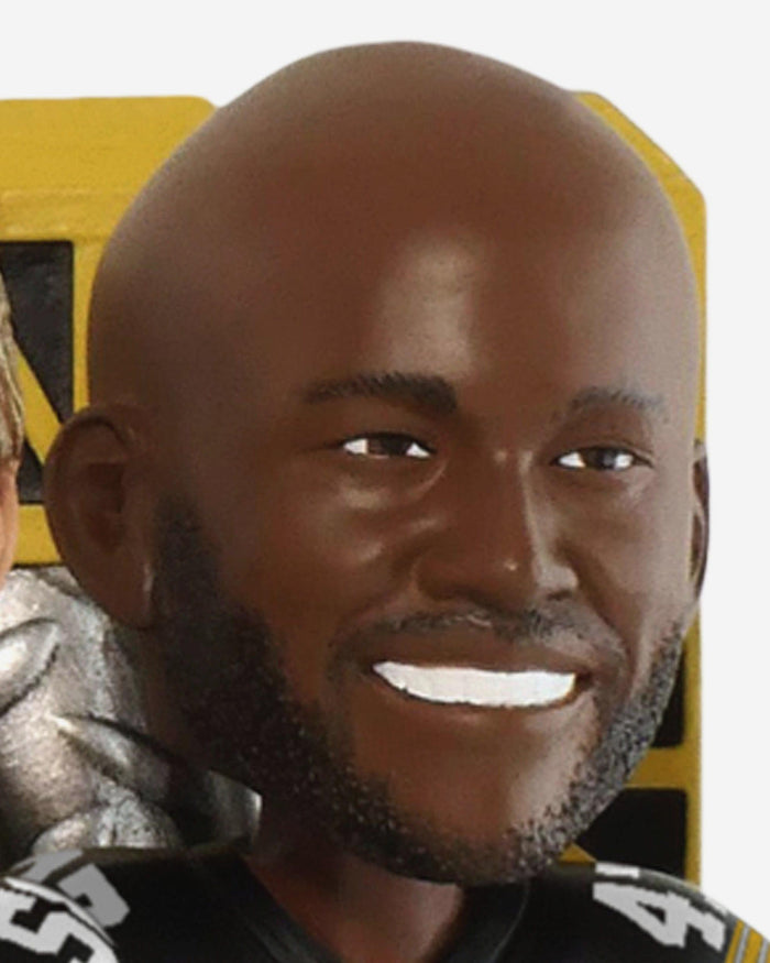 Pittsburgh Steelers Steel Curtain Defense Mini Bobblehead Scene FOCO - FOCO.com