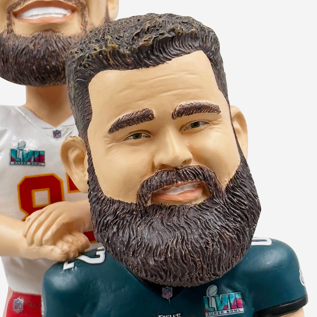 Jason, Travis Kelce bobblehead unveiled ahead of Super Bowl LIV