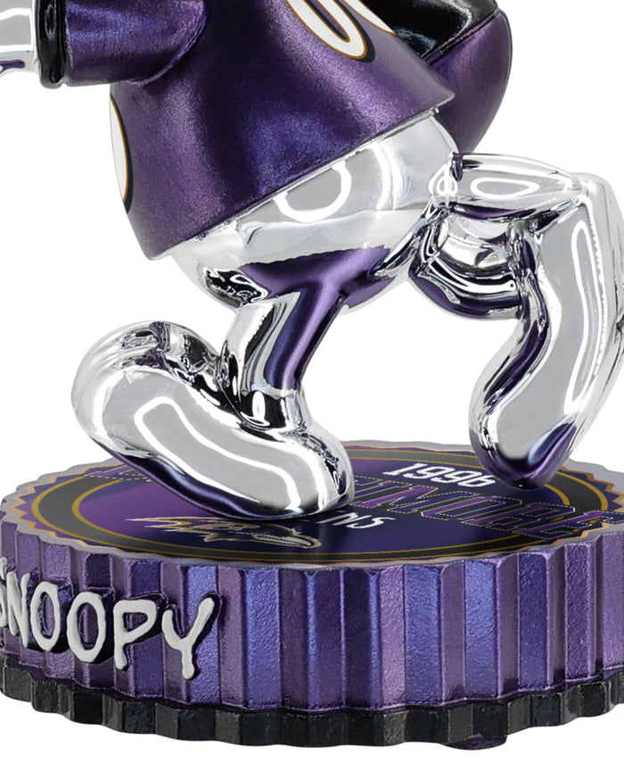 Baltimore Ravens Snoopy Peanuts Electroplated Medium Bighead Bobblehead FOCO - FOCO.com