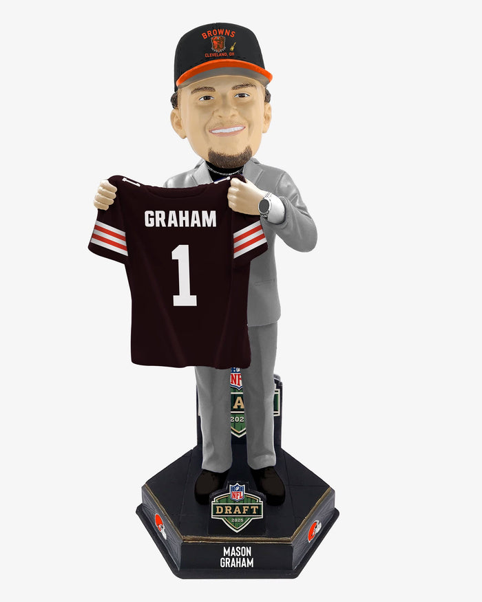 Mason Graham Cleveland Browns 2025 NFL Draft Pick Number 5 Bobblehead FOCO - FOCO.com