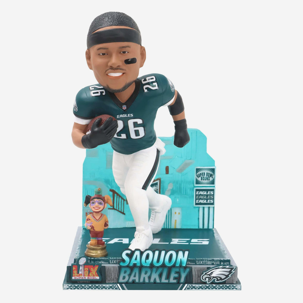 Saquon Barkley Philadelphia Eagles Super Bowl LIX Bound Light Up Bobblehead FOCO - FOCO.com