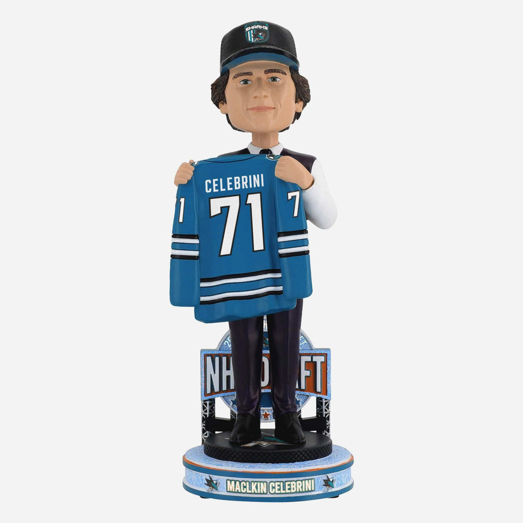 Macklin Celebrini San Jose Sharks 2024 NHL Draft Pick Bobblehead FOCO - FOCO.com