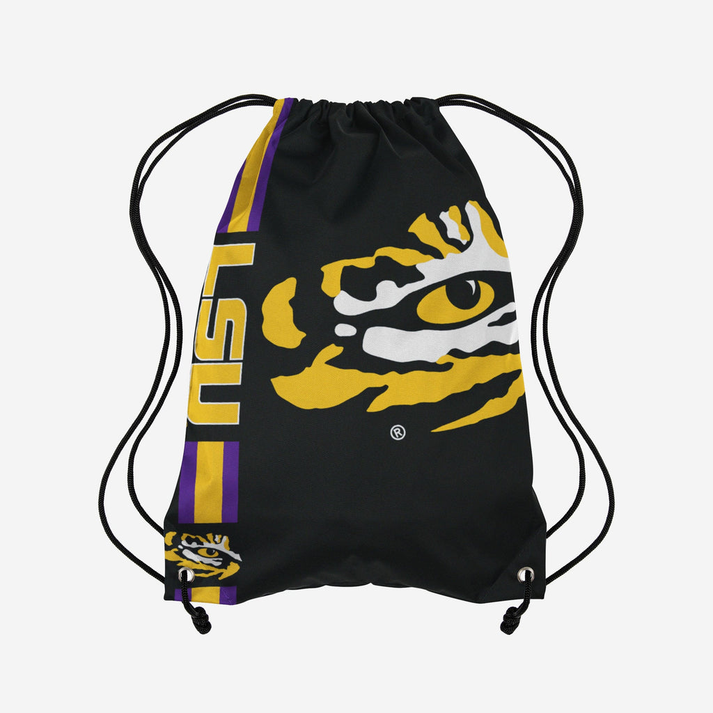 LSU Tigers Big Logo Side Stripe Drawstring FOCO - FOCO.com