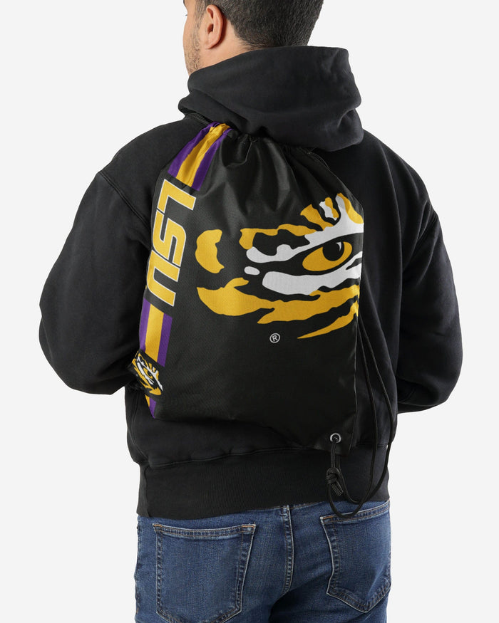 LSU Tigers Big Logo Side Stripe Drawstring FOCO - FOCO.com