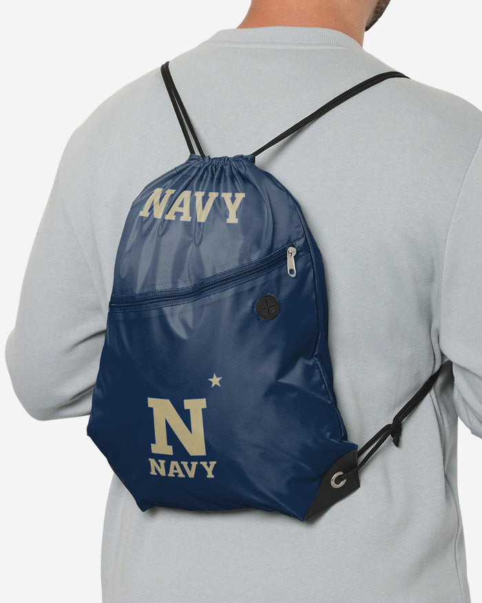 Navy Midshipmen Pocket Drawstring Backpack FOCO - FOCO.com