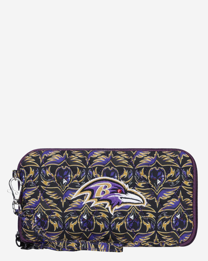Baltimore Ravens Quilted Printed Wristlet FOCO - FOCO.com