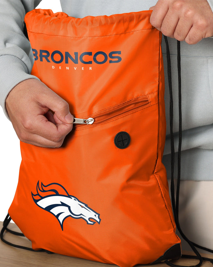 Denver Broncos Pocket Drawstring Backpack FOCO - FOCO.com