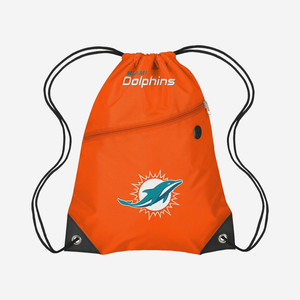 Miami Dolphins Pocket Drawstring Backpack FOCO - FOCO.com