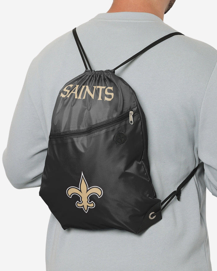 New Orleans Saints Pocket Drawstring Backpack FOCO - FOCO.com