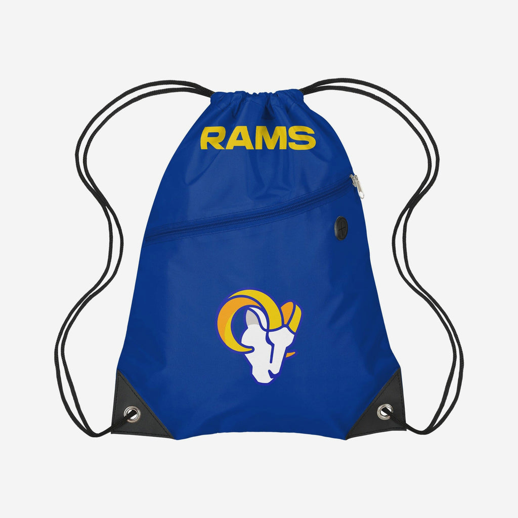 Los Angeles Rams Pocket Drawstring Backpack FOCO - FOCO.com