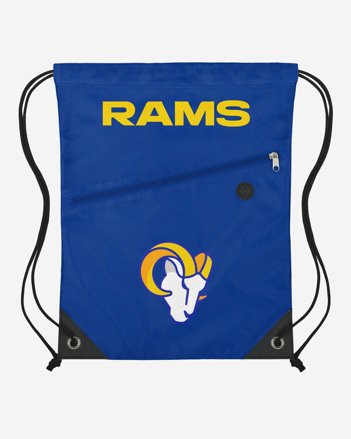 Los Angeles Rams Pocket Drawstring Backpack FOCO - FOCO.com