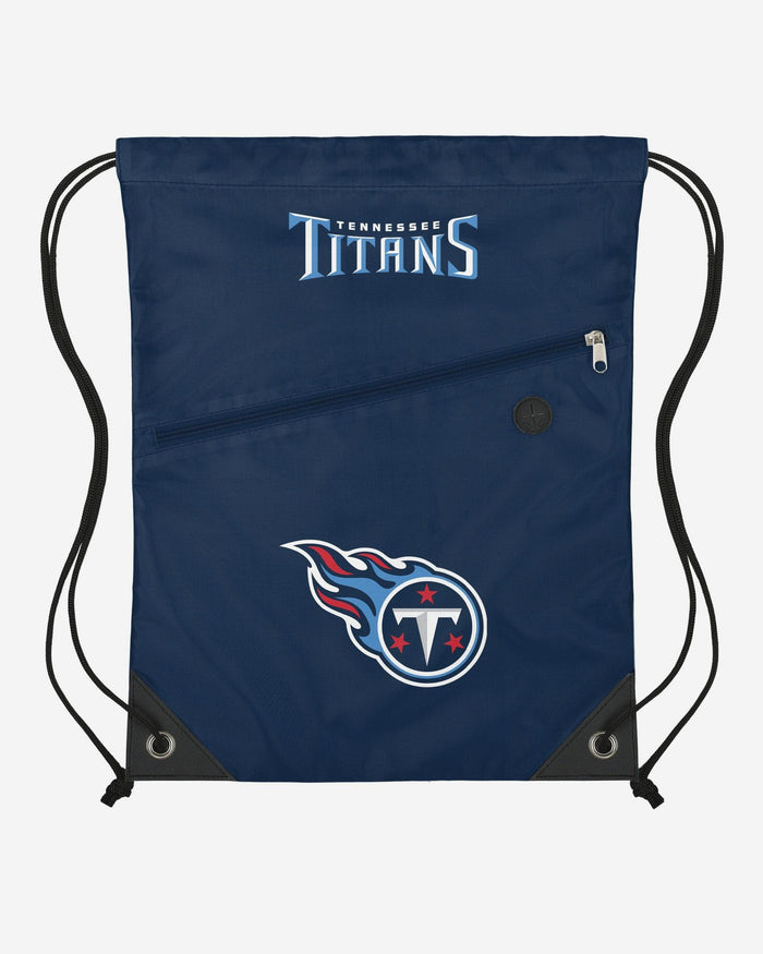 Tennessee Titans Pocket Drawstring Backpack FOCO - FOCO.com