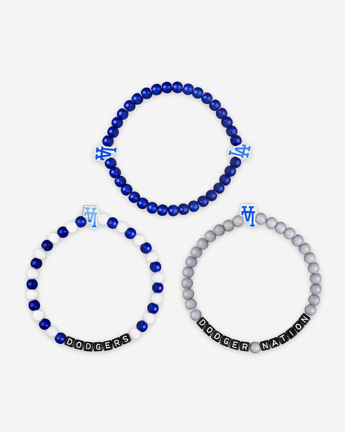 Los Angeles Dodgers 3 Pack Beaded Friendship Bracelet FOCO - FOCO.com