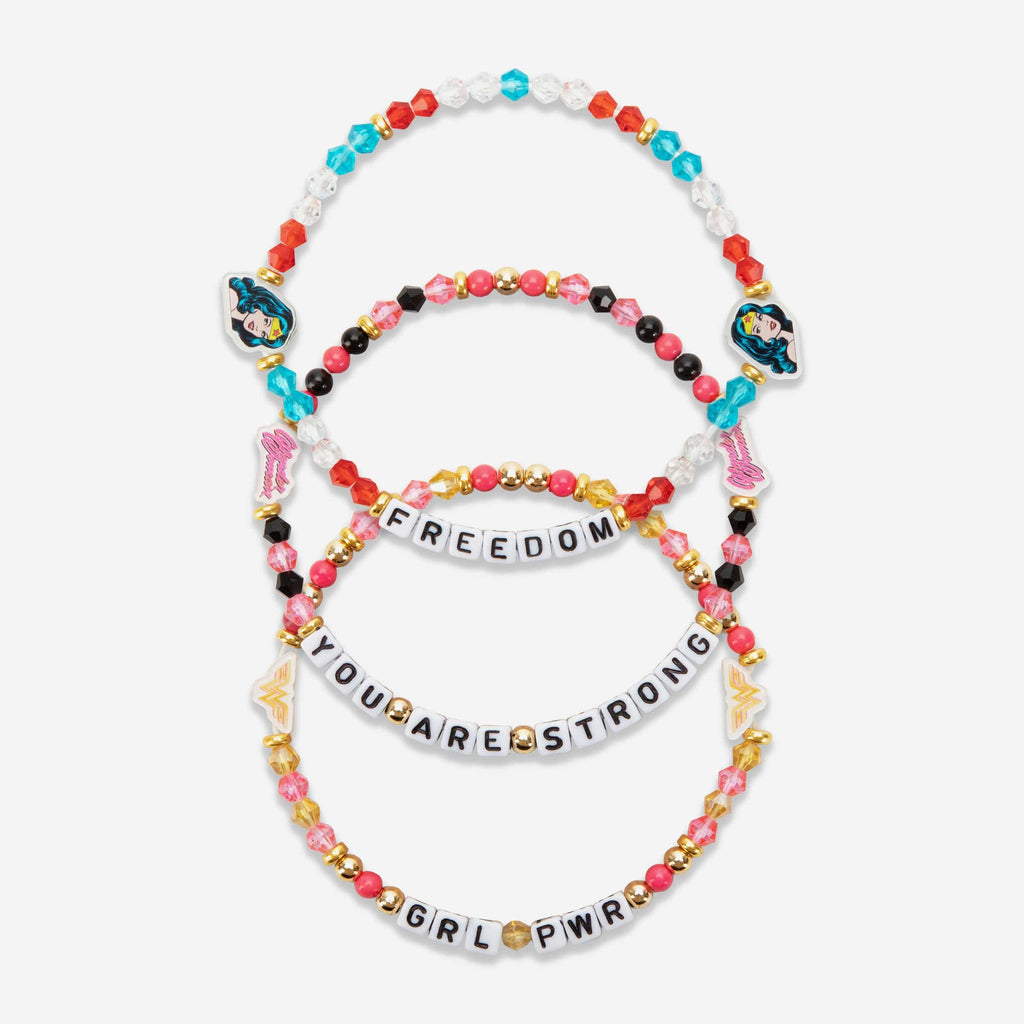 Wonder Woman™ Wordmark DC 3 Pack Friendship Bracelet FOCO - FOCO.com