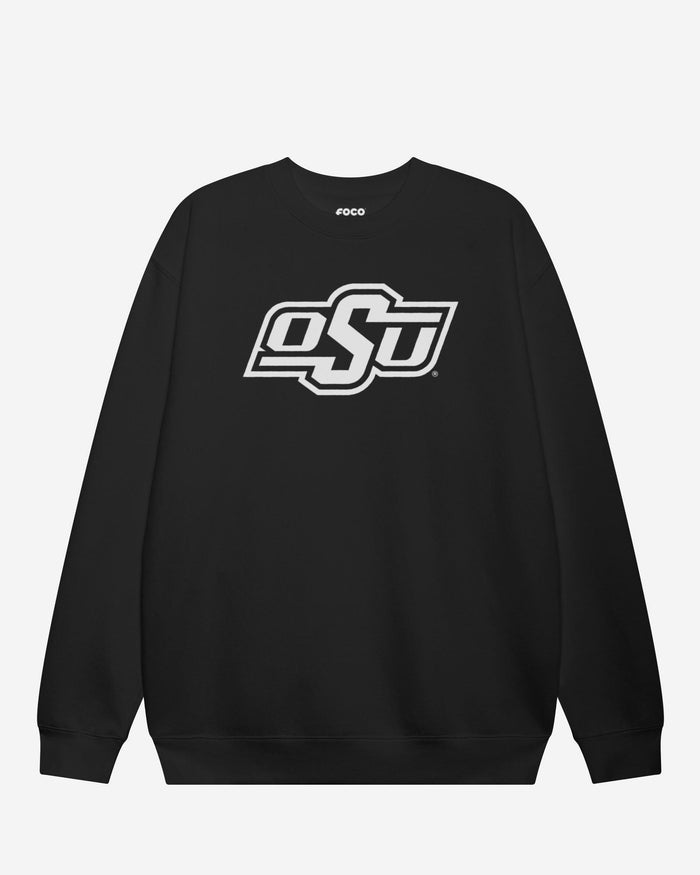 Oklahoma State Cowboys Primary Logo Crew Neck Sweatshirt FOCO Black S - FOCO.com