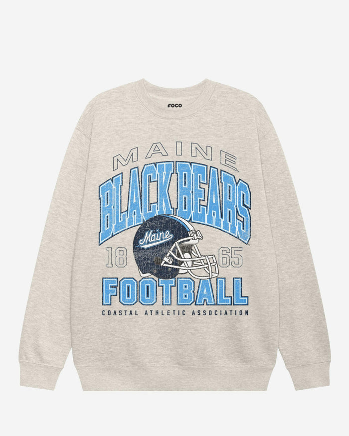 Maine Black Bears Varsity Crew Neck Sweatshirt FOCO S - FOCO.com