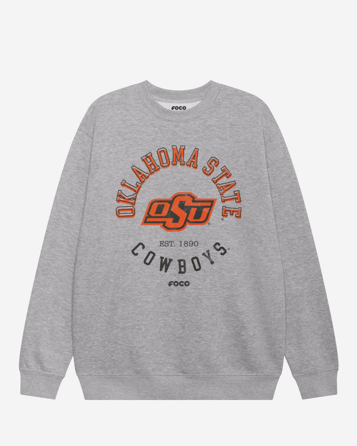 Oklahoma State Cowboys Circle Vintage Crew Neck Sweatshirt FOCO S - FOCO.com