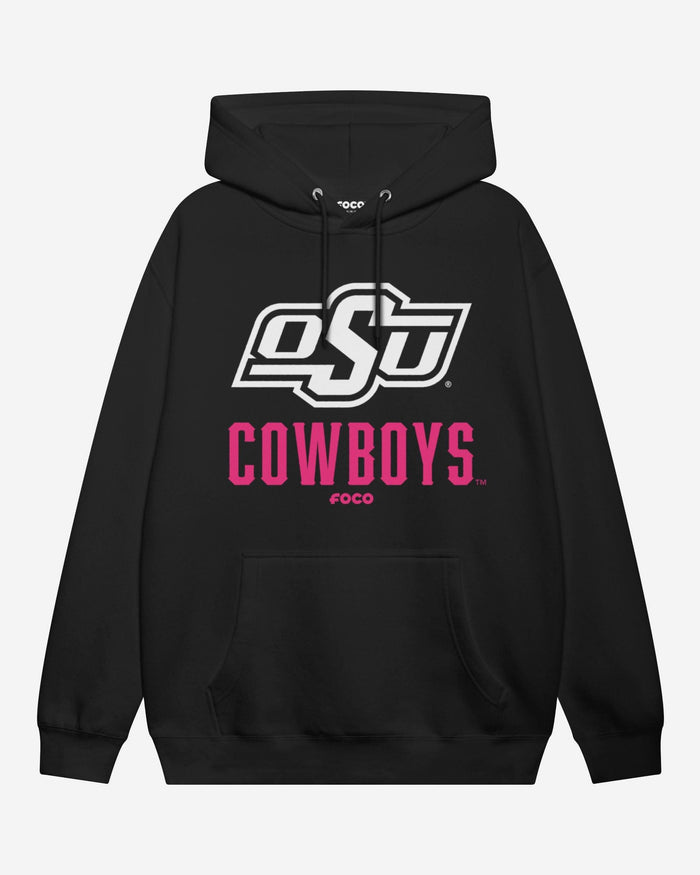 Oklahoma State Cowboys Highlight Reel Hoodie FOCO Black/Neon Pink S - FOCO.com
