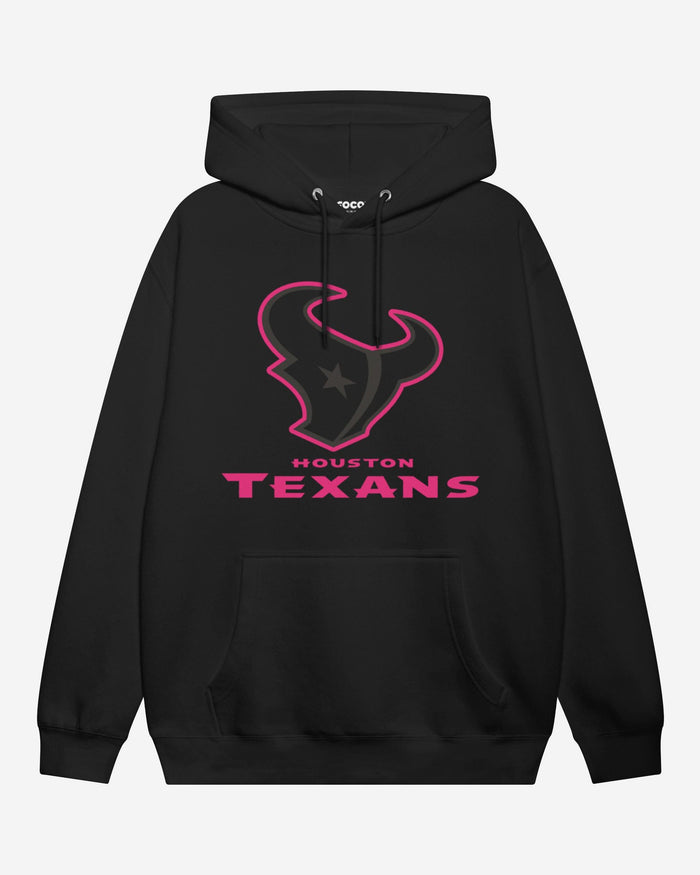 Houston Texans Highlight Reel Hoodie FOCO Black/Neon Pink S - FOCO.com