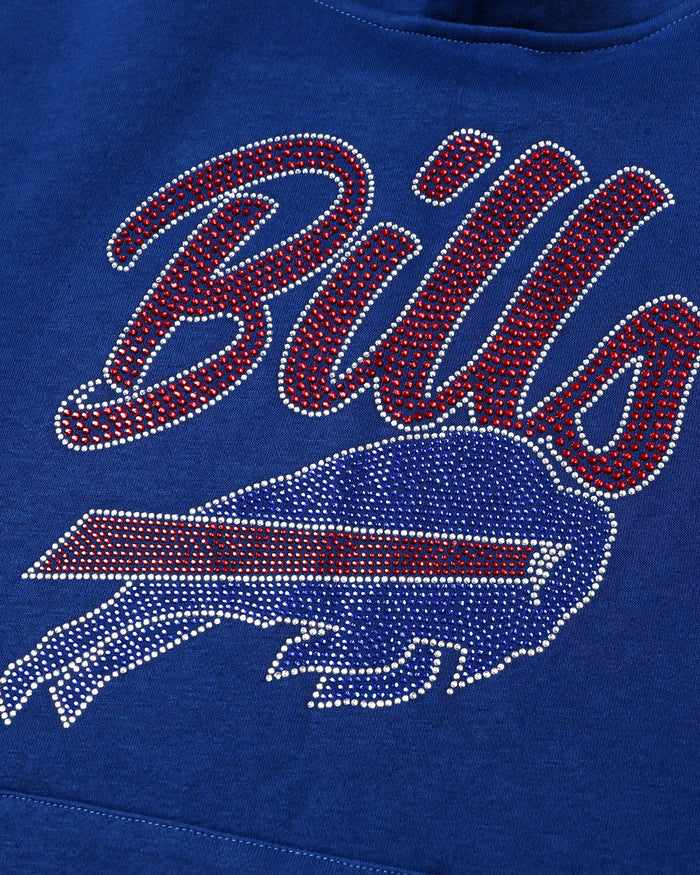 Buffalo Bills Womens Rhinestone Logo Oversized Hoodie FOCO S - FOCO.com