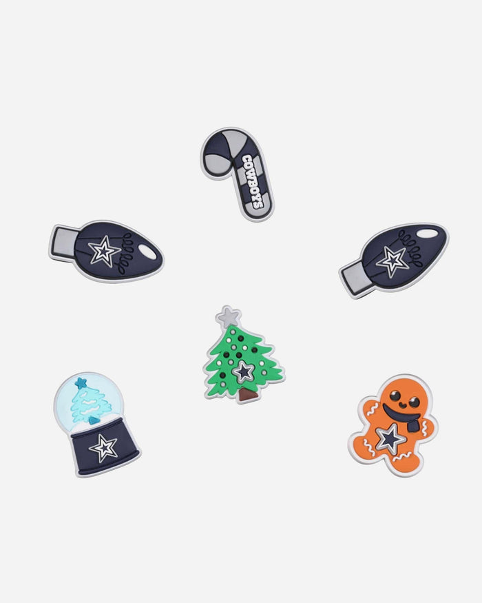 Dallas Cowboys 6 Pack Holiday Team Clog Charms FOCO - FOCO.com