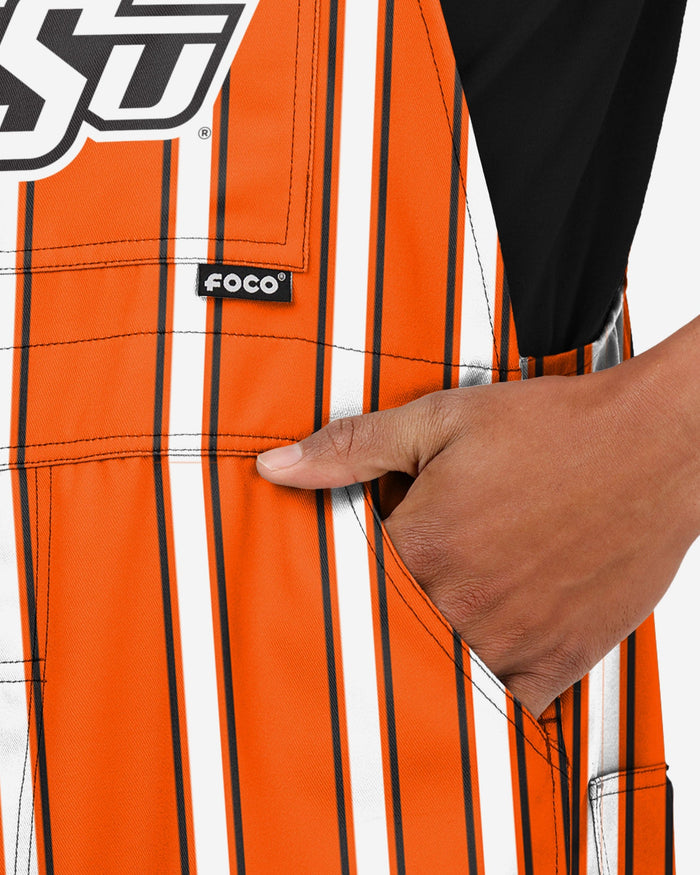 Oklahoma State Cowboys Mens Sideline Spirit Bib Overalls FOCO - FOCO.com