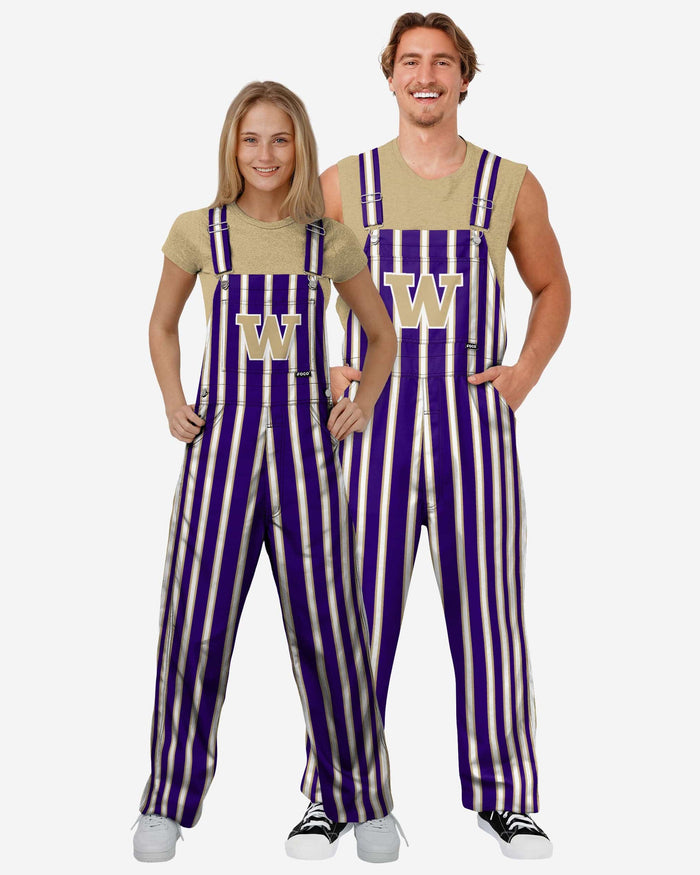 Washington Huskies Mens Sideline Spirit Bib Overalls FOCO - FOCO.com