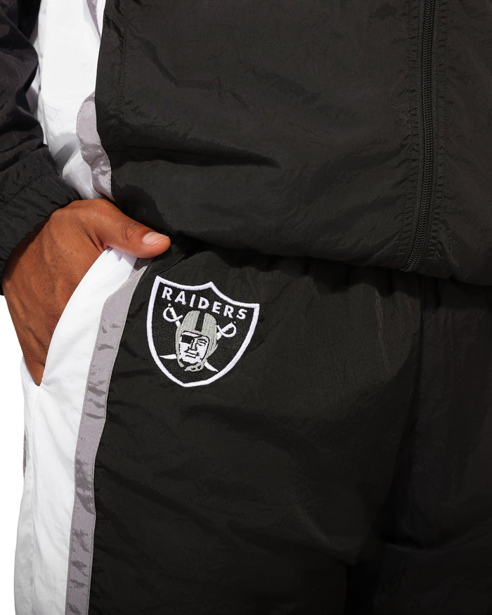 Las Vegas Raiders Nylon Crinkle Gameday Pants FOCO S - FOCO.com