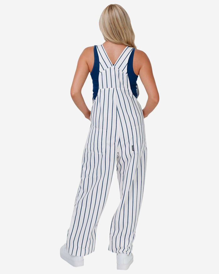 New York Yankees Womens Pinstripe Bib Overalls FOCO - FOCO.com